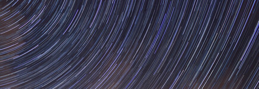 Long exposure abstract star trails
