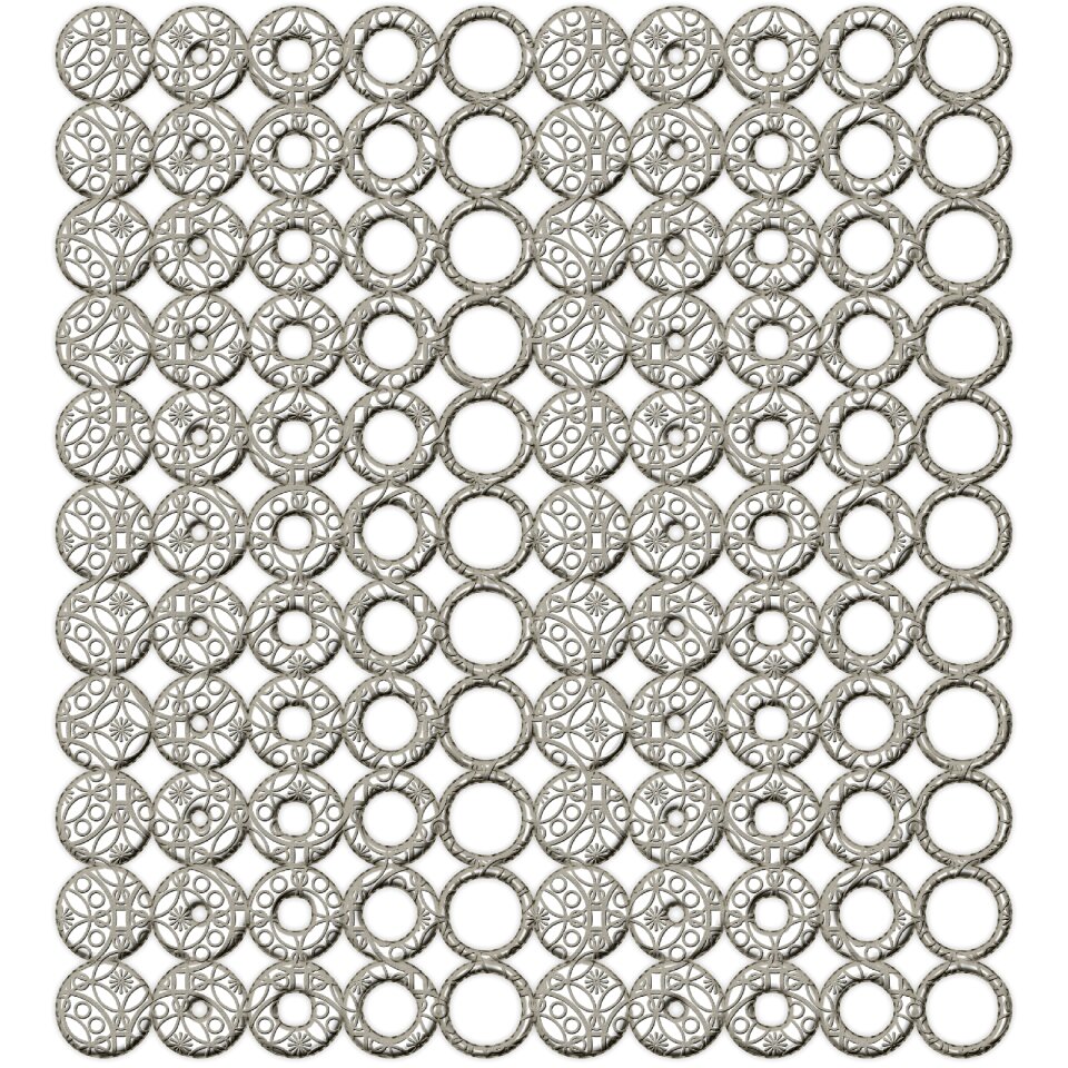 Circles weaving postcard