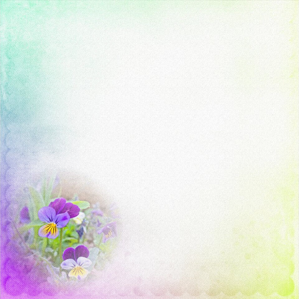 Vintage flowers colors