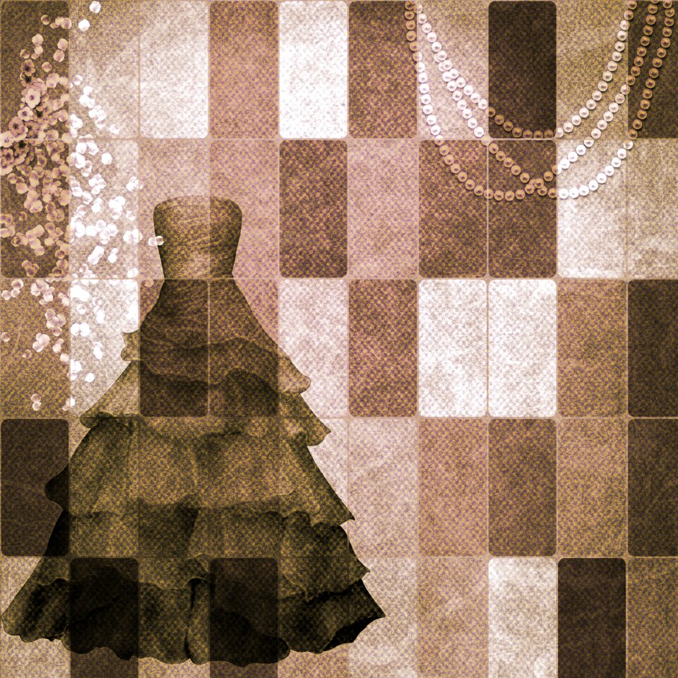 Texture dress scrapbook