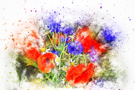 Art abstract watercolor