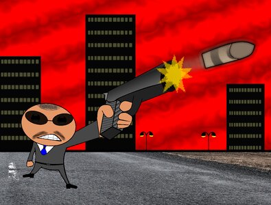 Shot skyscraper yakuza