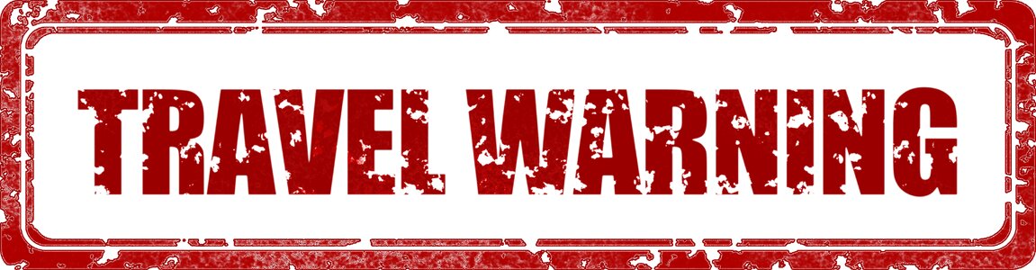 Stamp traffic travel warning