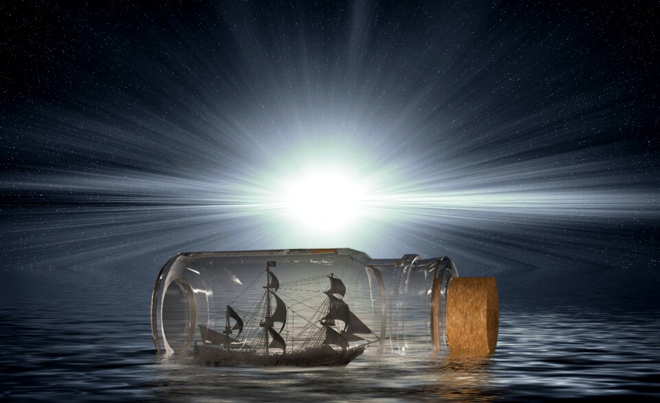 Water background night