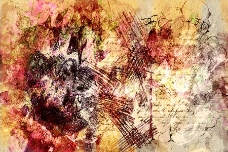 Watercolor vintage colorful