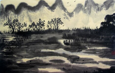 The scenery sketch Free illustrations