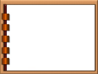 Brown orange notebook