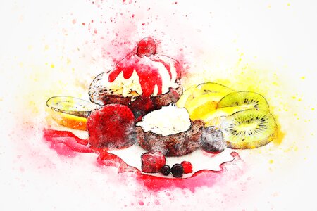 Art abstract watercolor