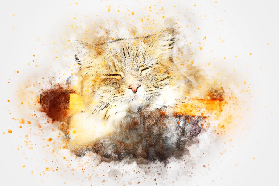 Art abstract watercolor