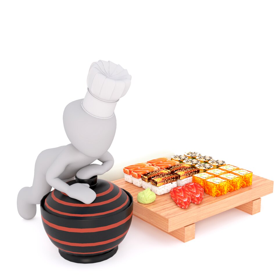 Cooking nigiri maki