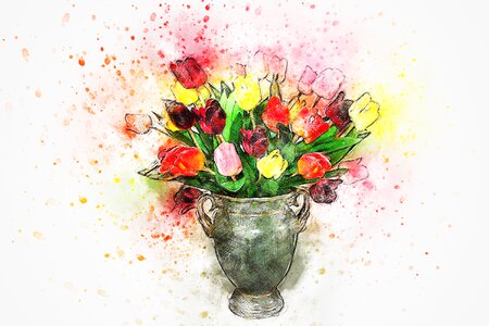 Art abstract watercolor