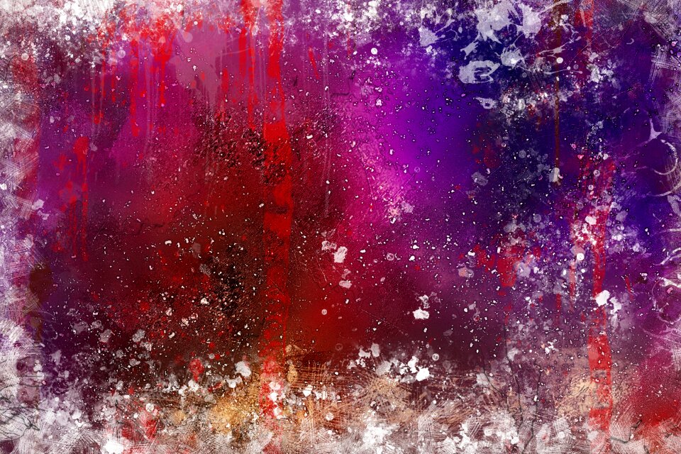 Watercolor vintage colorful