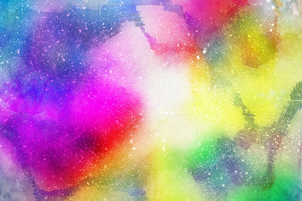 Watercolor vintage colorful