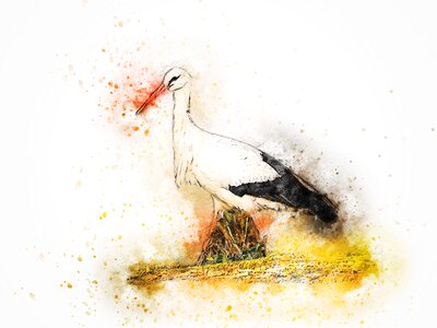 Abstract watercolor vintage