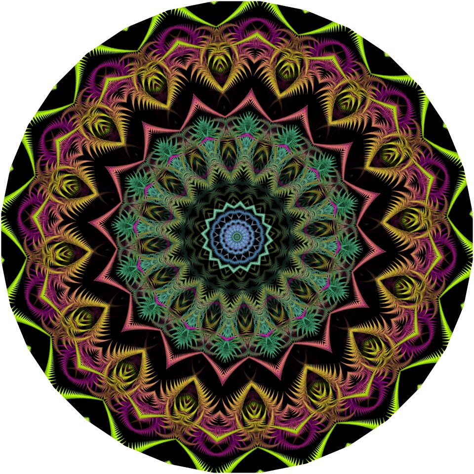 Mandala pattern stylized
