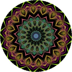 Mandala pattern stylized