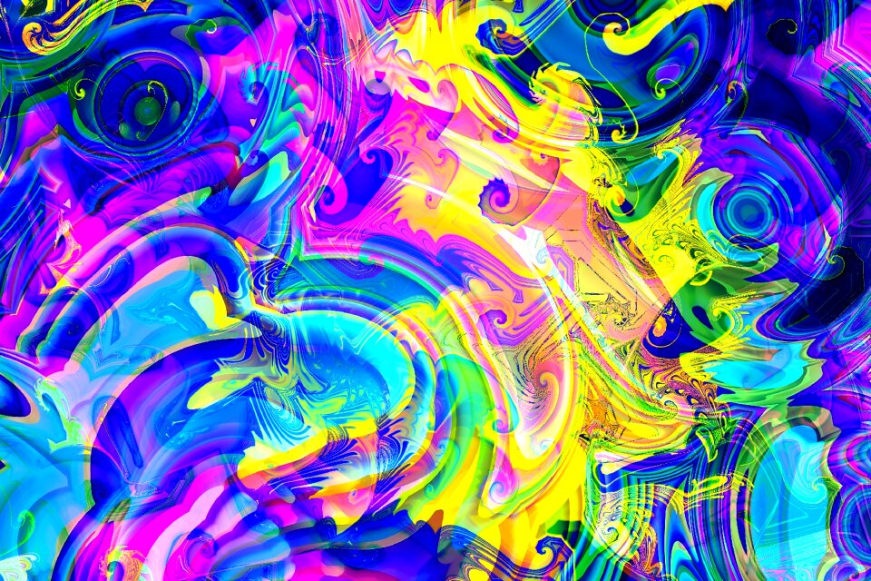 Watercolor vintage colorful