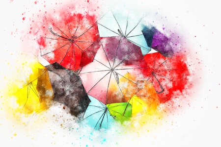 Abstract watercolor vintage