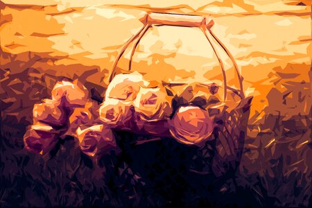 Flowers garden romance