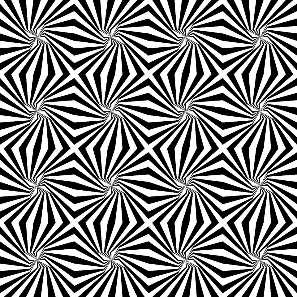 Monochrome ornament rotated