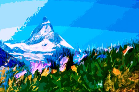 Switzerland mountain flowers grass