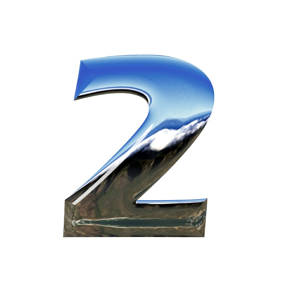 Digit two Free illustrations