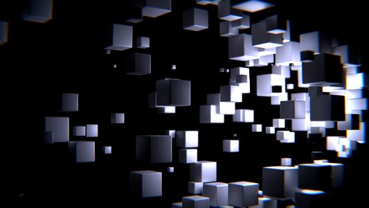 Fractals graphic cube