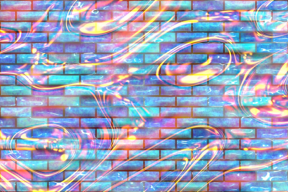 Glow abstract art