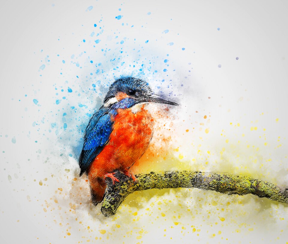 Art abstract watercolor