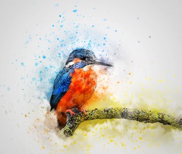 Art abstract watercolor