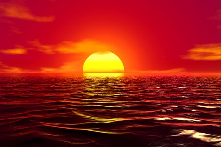 Sea landscape horizon