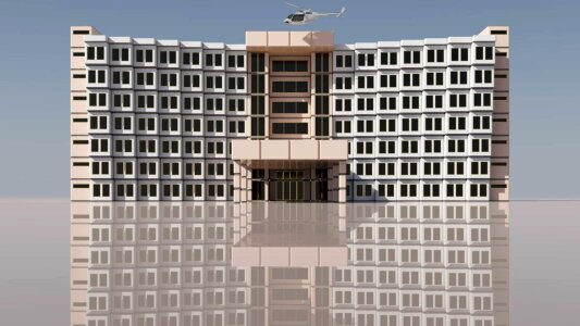 3d modern construction