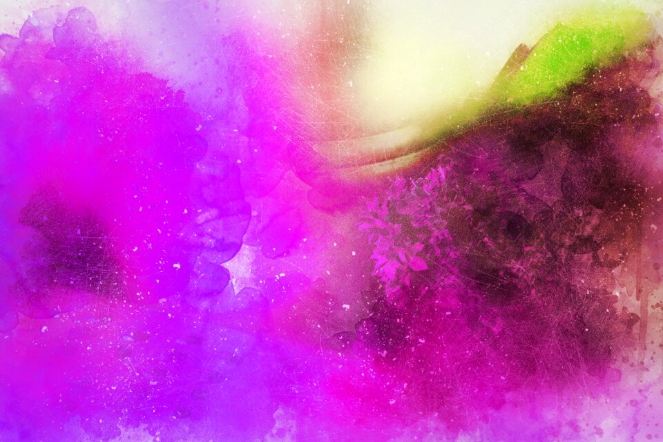 Watercolor vintage colorful