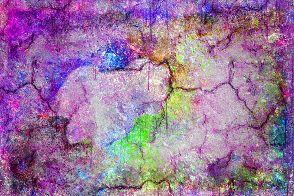 Watercolor vintage colorful