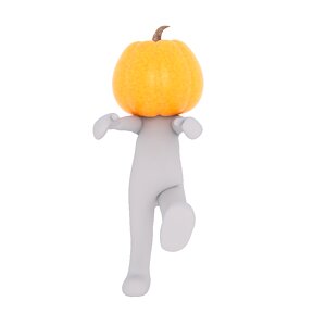 Pumpkin spooky figure