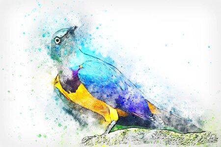 Abstract watercolor vintage