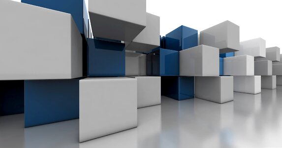 Modern cube shape background image