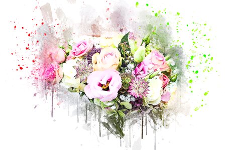 Abstract nature wedding