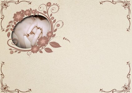Embossing background image marriage