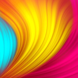 Bright wave colorful