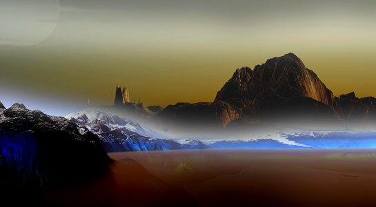 Virtual landscape model sience fiction