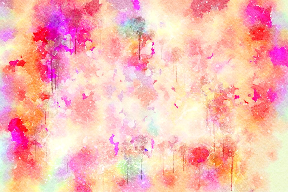 Watercolor vintage colorful