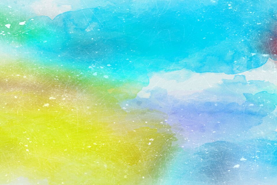 Watercolor vintage colorful