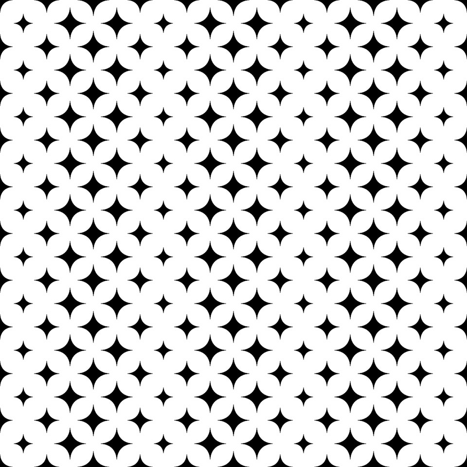 Curved geometric monochrome