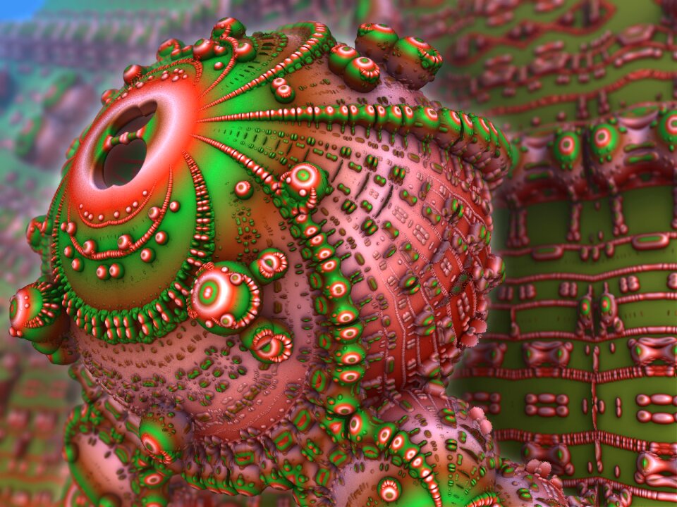 Visualization geometry backdrop