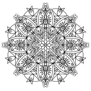 Coloring page mandala coloring