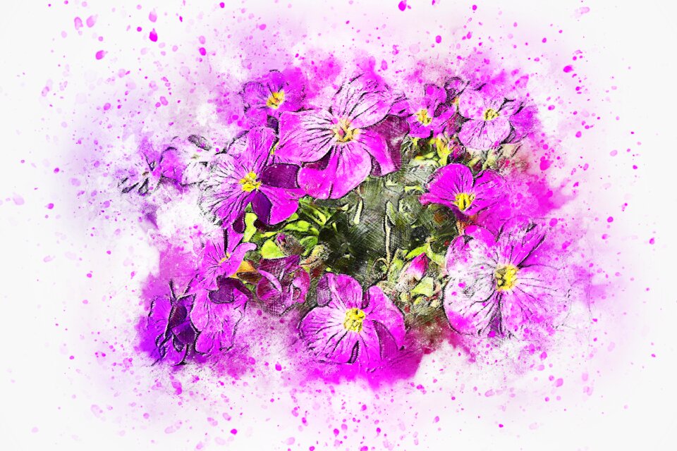 Abstract watercolor vintage