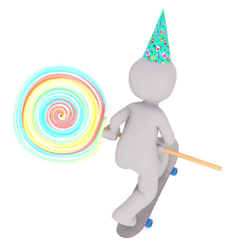 Candy sugar skateboard