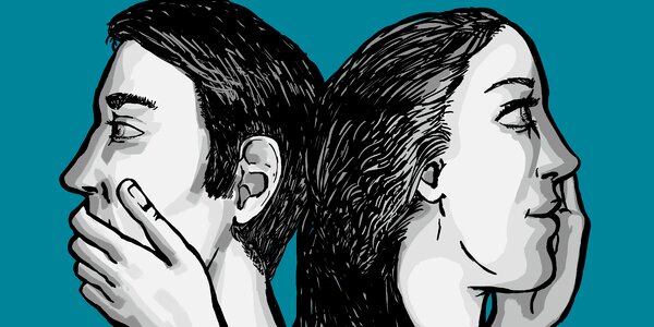 Comic black white turquoise