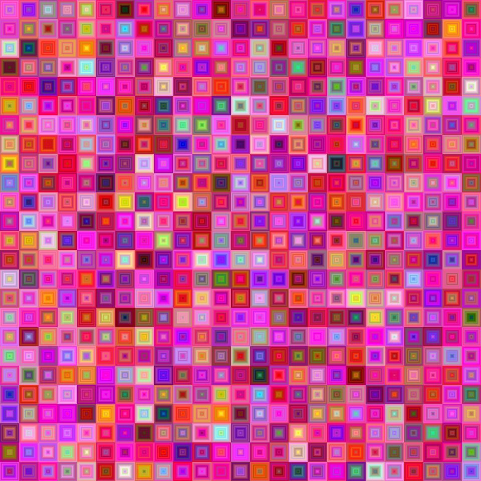 Square tile floor